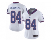Women's Nike New York Giants #84 Larry Donnell Limited White Rush NFL Jersey