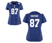 Women's Nike New York Giants #87 Sterling Shepard Royal Blue Team Color NFL Jersey