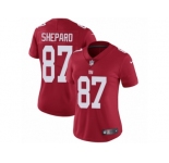 Women's Nike New York Giants #87 Sterling Shepard Vapor Untouchable Limited Red Alternate NFL Jersey