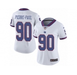 Women's Nike New York Giants #90 Jason Pierre-Paul Limited White Rush NFL Jersey
