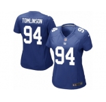 Women's Nike New York Giants #94 Dalvin Tomlinson Game Royal Blue Team Color NFL Jersey