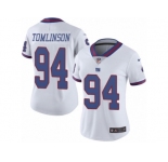 Women's Nike New York Giants #94 Dalvin Tomlinson Limited White Rush NFL Jersey