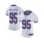 Women's Nike New York Giants #95 Dalvin Tomlinson Limited White Rush NFL Jersey