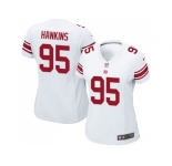 Women's Nike New York Giants #95 Johnathan Hankins Elite White Jersey