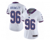 Women's Nike New York Giants #96 Jay Bromley Limited White Rush NFL Jersey