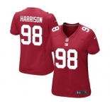 Women's Nike New York Giants #98 Damon Harrison Game Red Alternate NFL Jersey
