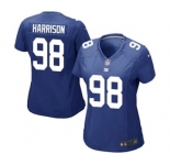 Women's Nike New York Giants #98 Damon Harrison Game Royal Blue Team Color NFL Jersey
