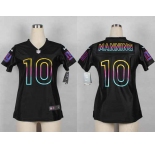 nike women nfl jerseys new york giants #10 eli manning black[nike fashion]