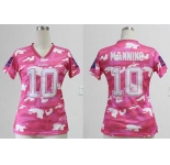 nike women nfl jerseys new york giants #10 eli manning pink[fashion camo]