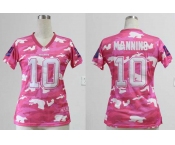 nike women nfl jerseys new york giants #10 eli manning pink[fashion camo]
