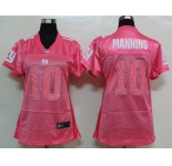 nike women nfl jerseys new york giants #10 manning pink[2012 new]
