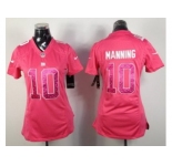 nike women nfl jerseys new york giants #10 manning pink[nike]