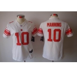 nike women nfl jerseys new york giants #10 manning white[nike limited]