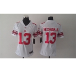 nike women nfl jerseys new york giants #13 beckham jr white[nike]