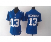 nike women nfl jerseys new york giants #13 beckhamjr blue[nike]