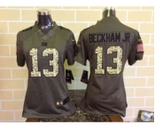 nike women nfl jerseys new york giants #13 bedkhamjr army green[nike Limited Salute To Service]