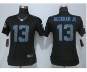 nike women nfl jerseys new york giants #13 bedkhamjr black[nike impact limited]