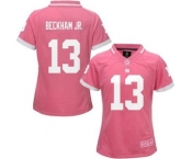 nike women nfl jerseys new york giants #13 bedkhamjr pink[nike 2015]