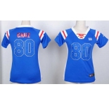 nike women nfl jerseys new york giants #80 victor cruz blue[fashion Rhinestone sequins]