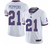 Youth New York Giants #21 Jabrill Peppers Limited White Rush Vapor Untouchable Football Jersey