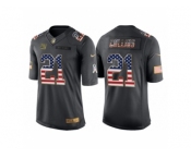 Youth New York Giants #21 Landon Collins Anthracite Salute to Service USA Flag Fashion Jersey