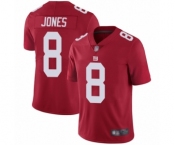 Youth New York Giants #8 Daniel Jones Red Alternate Vapor Untouchable Limited Player Football Jersey