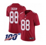 Youth New York Giants #88 Evan Engram Red Limited Red Inverted Legend 100th Season Football Jersey