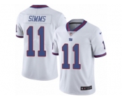 Youth Nike New York Giants #11 Phil Simms Limited White Rush NFL Jersey