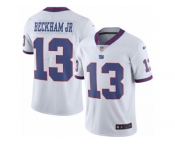 Youth Nike New York Giants #13 Odell Beckham Jr Limited White Rush NFL Jersey