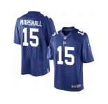 Youth Nike New York Giants #15 Brandon Marshall Limited Royal Blue Team Color NFL Jersey