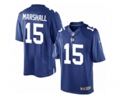 Youth Nike New York Giants #15 Brandon Marshall Limited Royal Blue Team Color NFL Jersey