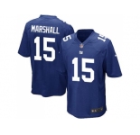 Youth Nike New York Giants #15 Brandon Marshall Royal Blue Team Color Stitched NFL Elite Jersey
