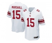 Youth Nike New York Giants #15 Brandon Marshall White Stitched NFL Elite Jersey