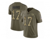 Youth Nike New York Giants #17 Dwayne Harris Limited Olive Camo 2017 Salute to Service NFL Jersey