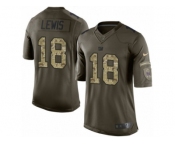 Youth Nike New York Giants #18 Roger Lewis Limited Green Salute to Service NFL Jersey