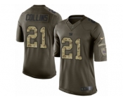 Youth Nike New York Giants #21 Landon Collins Limited Green Salute to Service NFL Jersey