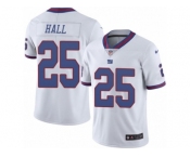 Youth Nike New York Giants #25 Leon Hall Limited White Rush NFL Jersey