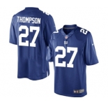 Youth Nike New York Giants #27 Darian Thompson Limited Royal Blue Team Color NFL Jersey