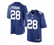 Youth Nike New York Giants #28 Paul Perkins Limited Royal Blue Team Color NFL Jersey