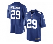 Youth Nike New York Giants #29 Wayne Gallman Limited Royal Blue Team Color NFL Jersey