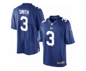 Youth Nike New York Giants #3 Geno Smith Limited Royal Blue Team Color NFL Jersey