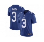 Youth Nike New York Giants #3 Geno Smith Vapor Untouchable Limited Royal Blue Team Color NFL Jersey