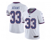 Youth Nike New York Giants #33 Andrew Adams Limited White Rush NFL Jersey