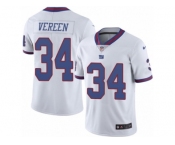 Youth Nike New York Giants #34 Shane Vereen Limited White Rush NFL Jersey