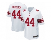 Youth Nike New York Giants #44 Mark Herzlich Game White NFL Jersey