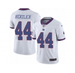Youth Nike New York Giants #44 Mark Herzlich Limited White Rush NFL Jers