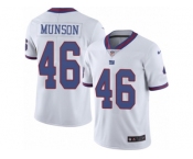 Youth Nike New York Giants #46 Calvin Munson Limited White Rush Vapor Untouchable NFL Jersey