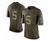 Youth Nike New York Giants #5 Davis Webb Limited Green Salute to Service NFL Jersey