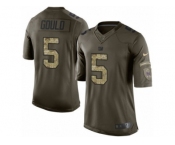 Youth Nike New York Giants #5 Robbie Gould Limited Green Salute to Service NFL Jersey