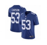 Youth Nike New York Giants #53 Harry Carson Vapor Untouchable Limited Royal Blue Team Color NFL Jersey